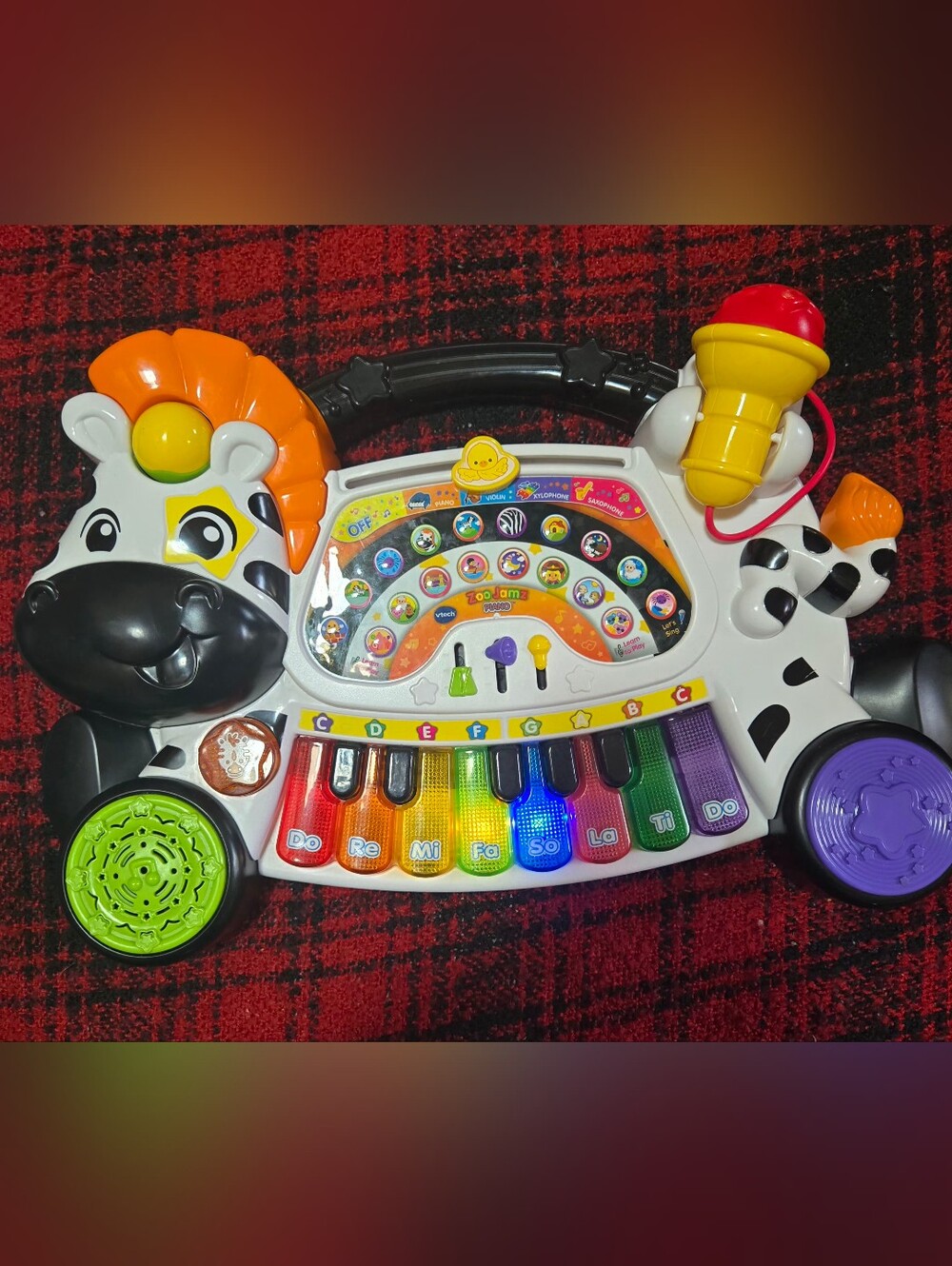 Vtech Zoo Jamz Light-Up Rainbow Piano - Kids Musical Toy (Multicolor)